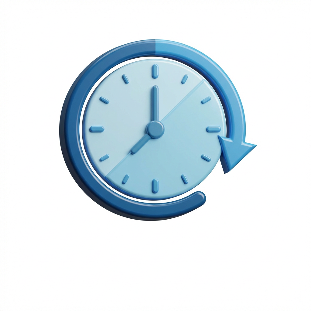 Fast service with 24-hour turnaround guarantee Clock icon with a circular arrow and text 24 HR TURNAROUND